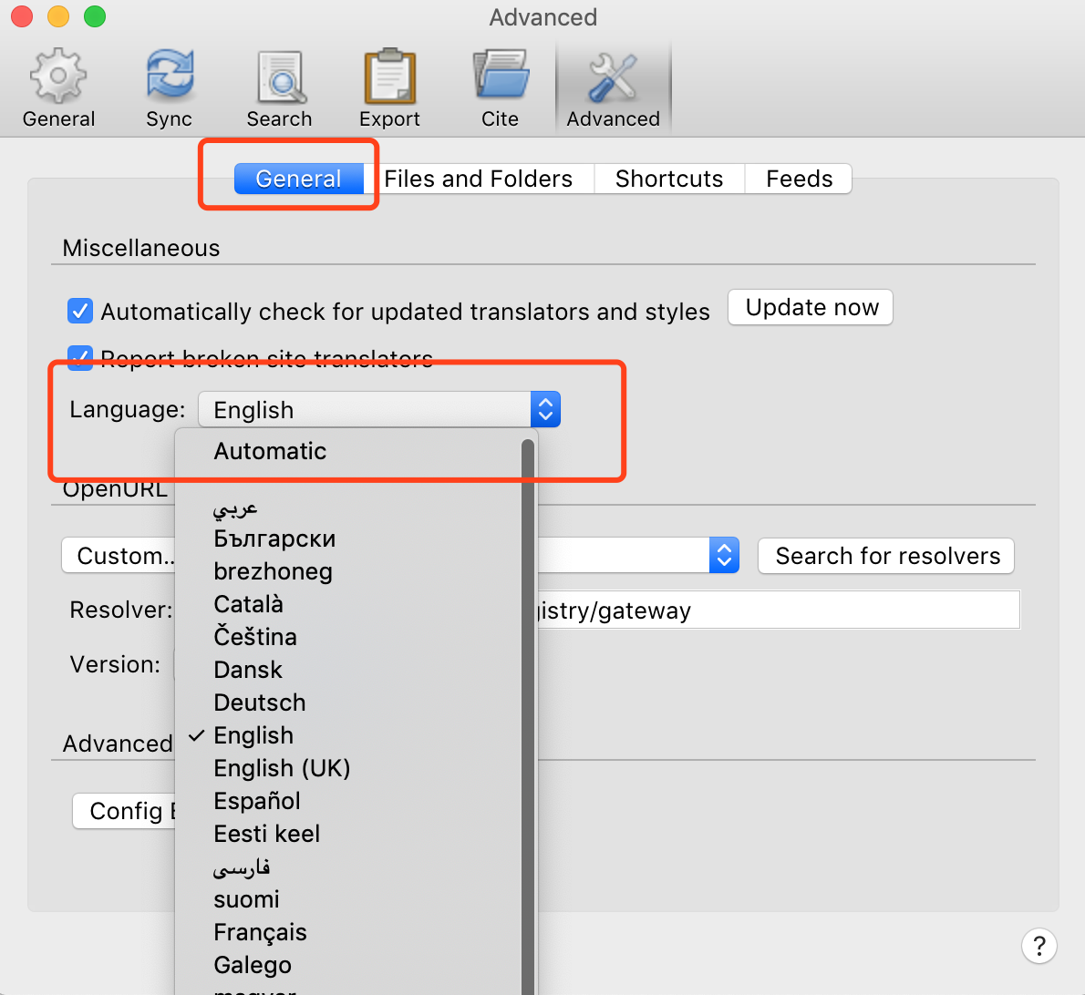 zotero-language